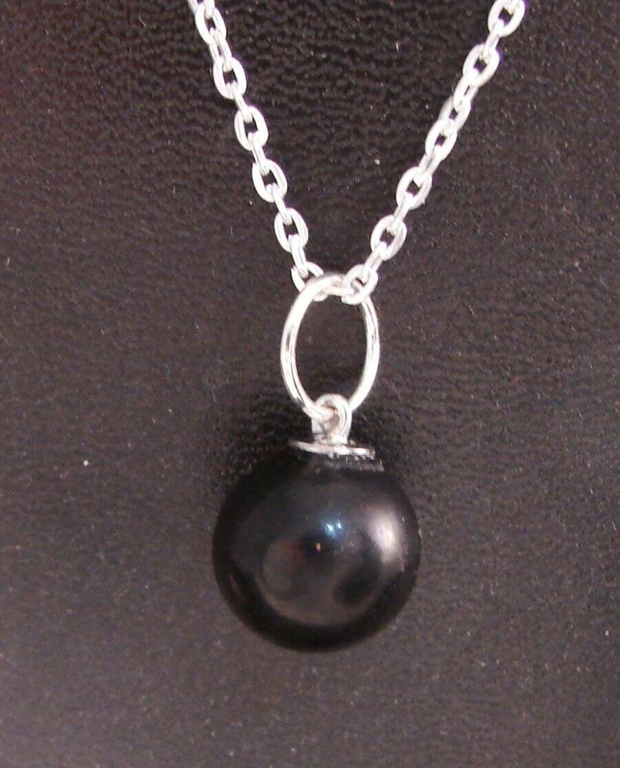 Kundalini Tibetan Jet Siberia (Black Amber Lignite) Pendant Amulet OM AUM 