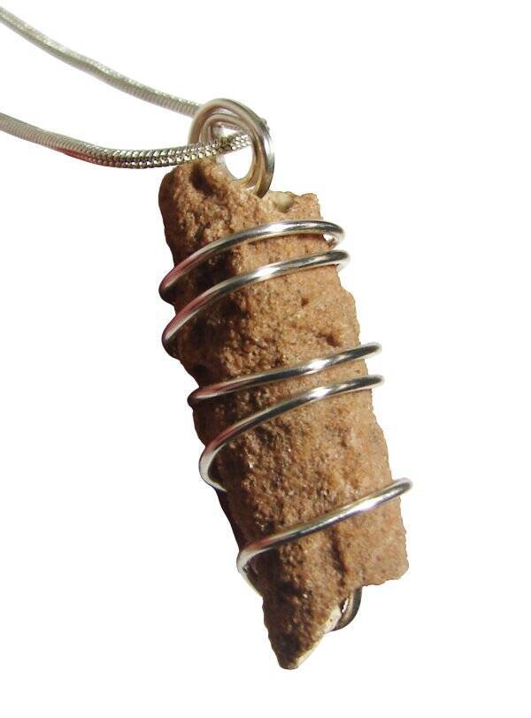 RARE UNUSUAL PRAYER PIPE LIGHTNING STRIKE SARAHA DESERT FULGURITE CRYSTAL #323