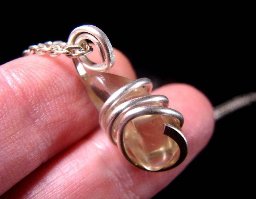 Mystical Labradorite Hand Forged Pendant Sterling Silver Creativity #20