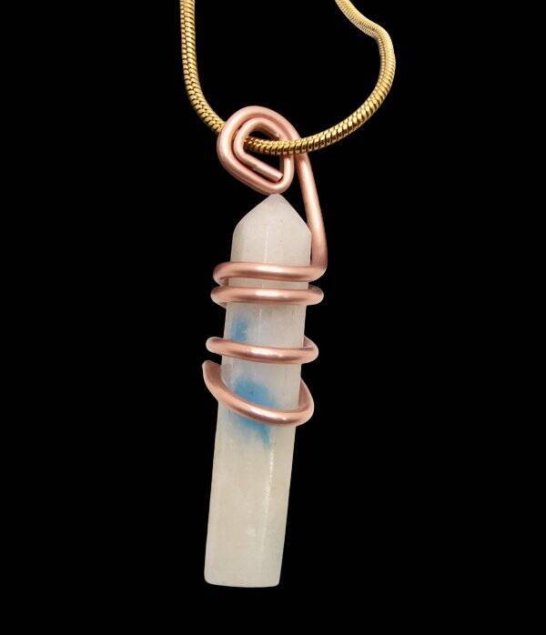 Stone of Heaven Azurite Crystal Edgar Cayce in Granite Copper #12