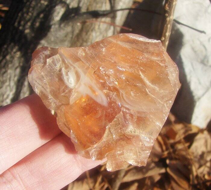 Orange Aura Gem Monatomic Andara Crystal #553