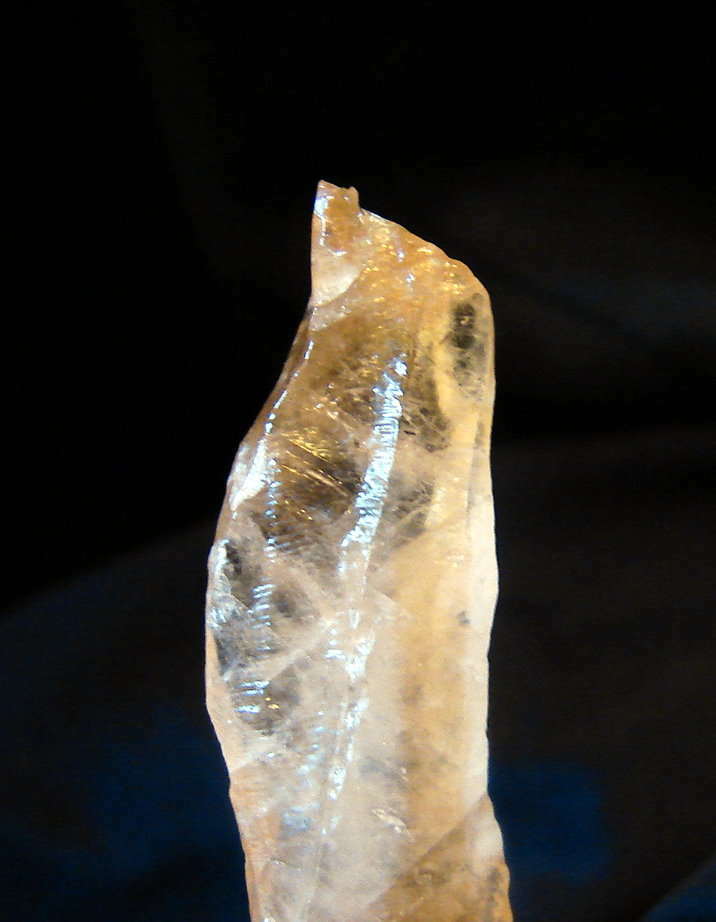EXTREMLY RARE LIGHT FILLED ELESTIAL MOLDAVITE CALCITE RECORD KEEPER