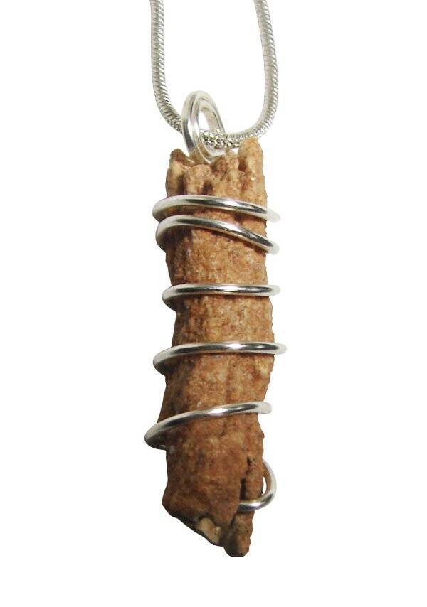 RARE UNUSUAL PRAYER PIPE LIGHTNING STRIKE SARAHA DESERT FULGURITE CRYSTAL #325