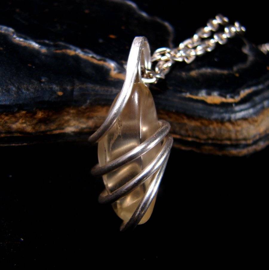 Mystical Labradorite Hand Forged Pendant Sterling Silver Creativity #20