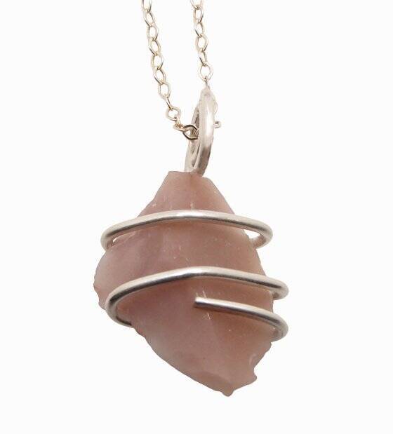 NOVACULITE PENDANT IN STERLING SILVER CUT CORDS - BE FREE AGAIN #450