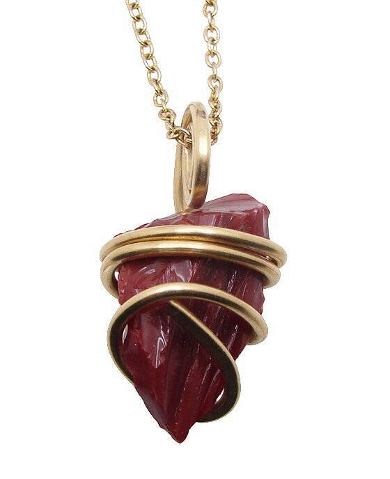Gorgeous Genuine Monatomic Andara Crystal Pendant Bronze Gold #482