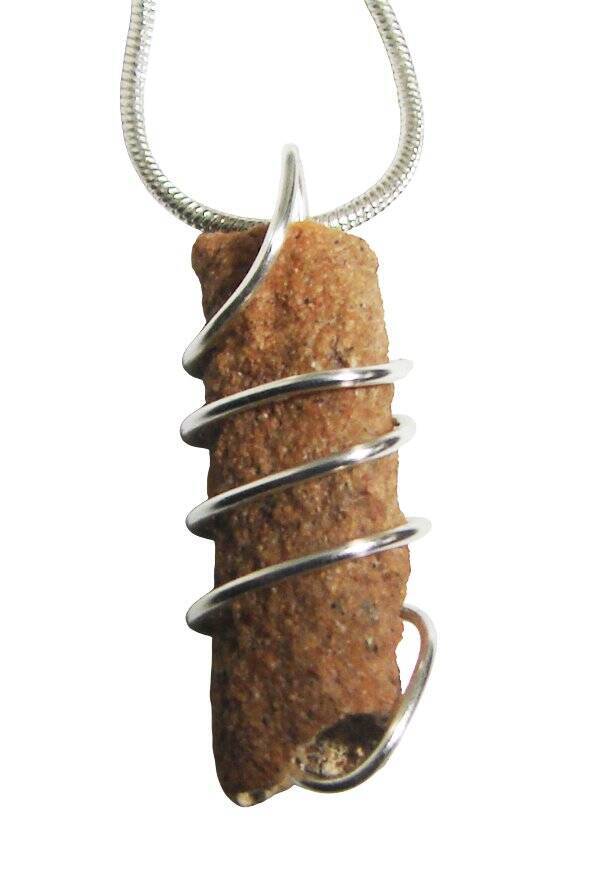 RARE UNUSUAL PRAYER PIPE LIGHTNING STRIKE SARAHA DESERT FULGURITE CRYSTAL #322
