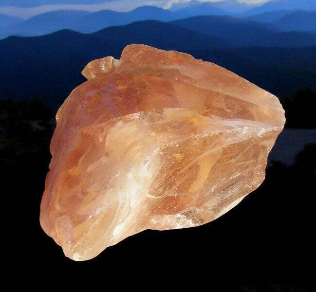 Orange Aura Gem Monatomic Andara Crystal #553