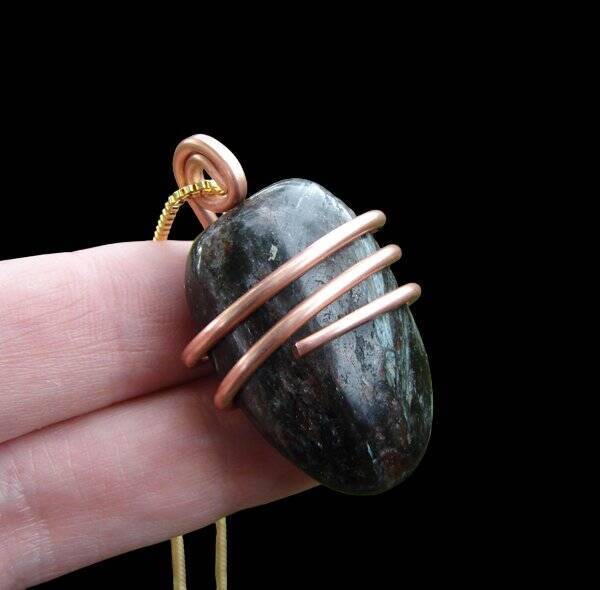 Natural Arfvedsonite Astrophyllite Pendant RUSSIAN Psychic Visions Crystal #10