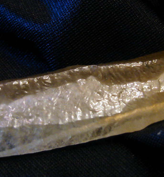 EXTREMLY RARE LIGHT FILLED ELESTIAL MOLDAVITE CALCITE RECORD KEEPER